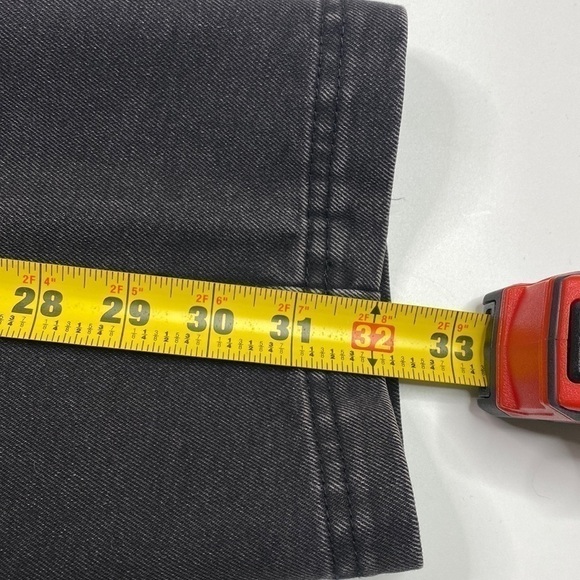 No Boundaries Black Paint Splatter Straight Leg Denim Carpenter Jeans 32x32 - Picture 8 of 12